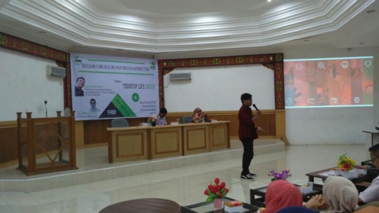 Kuliah Umum "Startup Life Hack" Jurusan sistem Komputer